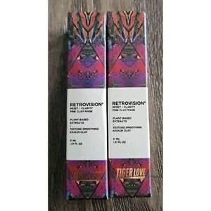 2X Retrovision Reset And Clarity Pink Clay Mask - 0.57 Fl Oz / 17 ml Tigerlove
